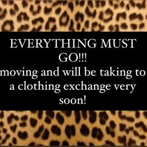 LAST CHANCE TO PURCHASE FROM MY CLOSET!